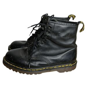 Doc Martens UK 8 US Women 10 Vintage MIE Made in England Black 1460 Lace up Boot